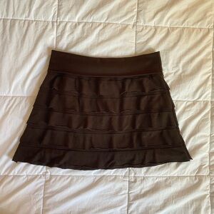 Sophie Max Brown Ruffle Mini Skirt